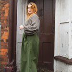 The Margo Trousers in Forest green twill - House of Flint