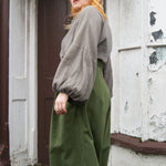 The Margo Trousers in Forest green twill - House of Flint