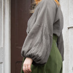 The Solstice Shirt in Mushroom double gauze - House of Flint