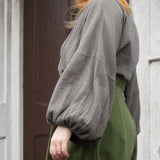 The Solstice Shirt in Mushroom double gauze - House of Flint