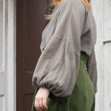 The Solstice Shirt in Mushroom double gauze - House of Flint