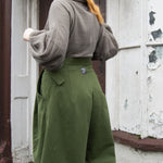 The Margo Trousers in Forest green twill - House of Flint