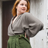 The Solstice Shirt in Mushroom double gauze - House of Flint