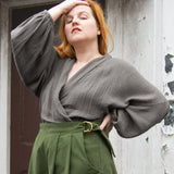 The Solstice Shirt in Mushroom double gauze - House of Flint