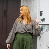 The Solstice Shirt in Mushroom double gauze - House of Flint