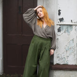 The Margo Trousers in Forest green twill - House of Flint