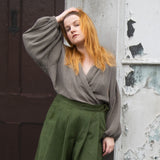 The Solstice Shirt in Mushroom double gauze - House of Flint