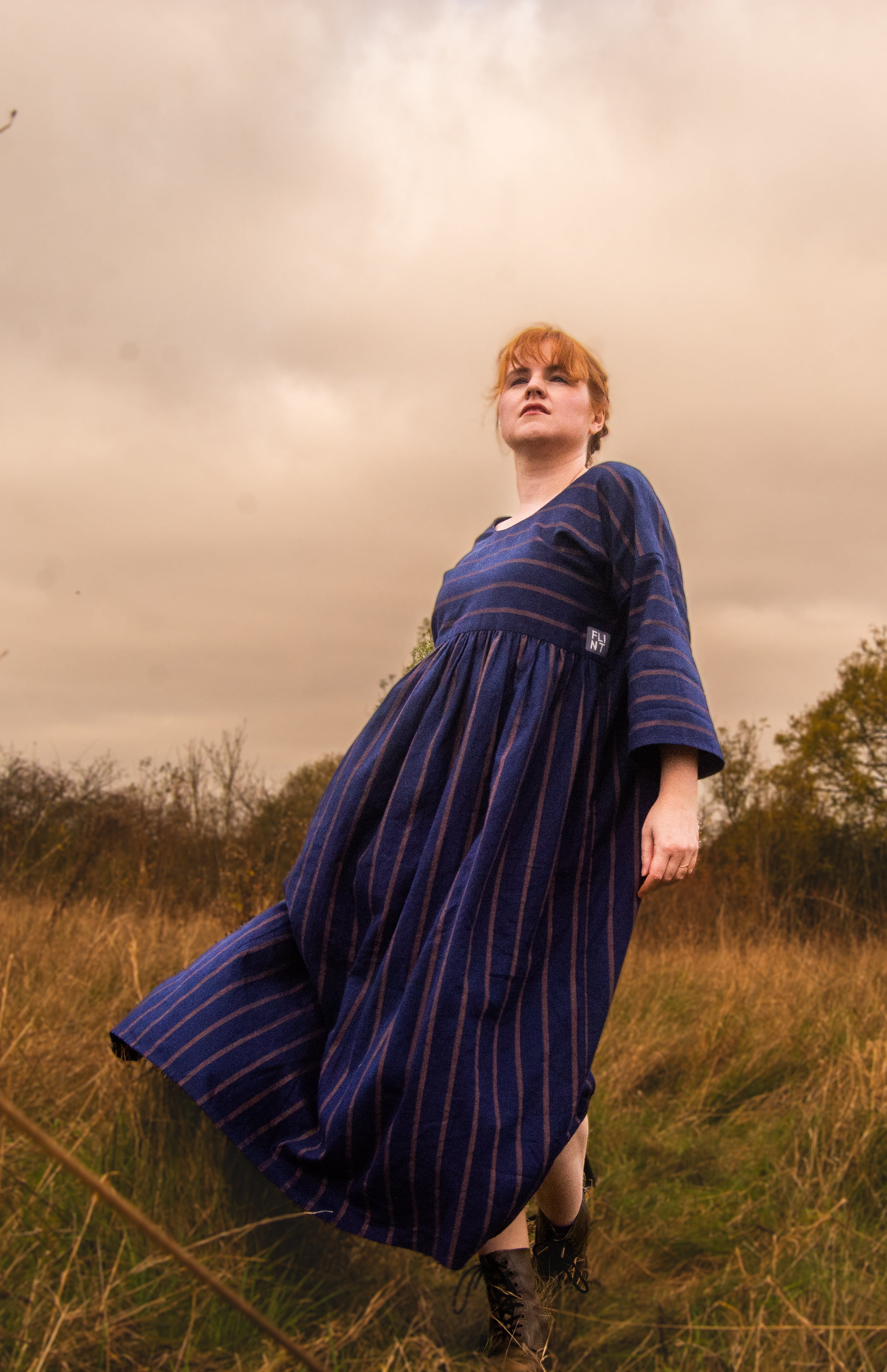 The Everything Dress in Navy Stripe - House of Flint