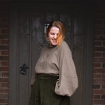 The Solstice Shirt in Mushroom double gauze - House of Flint