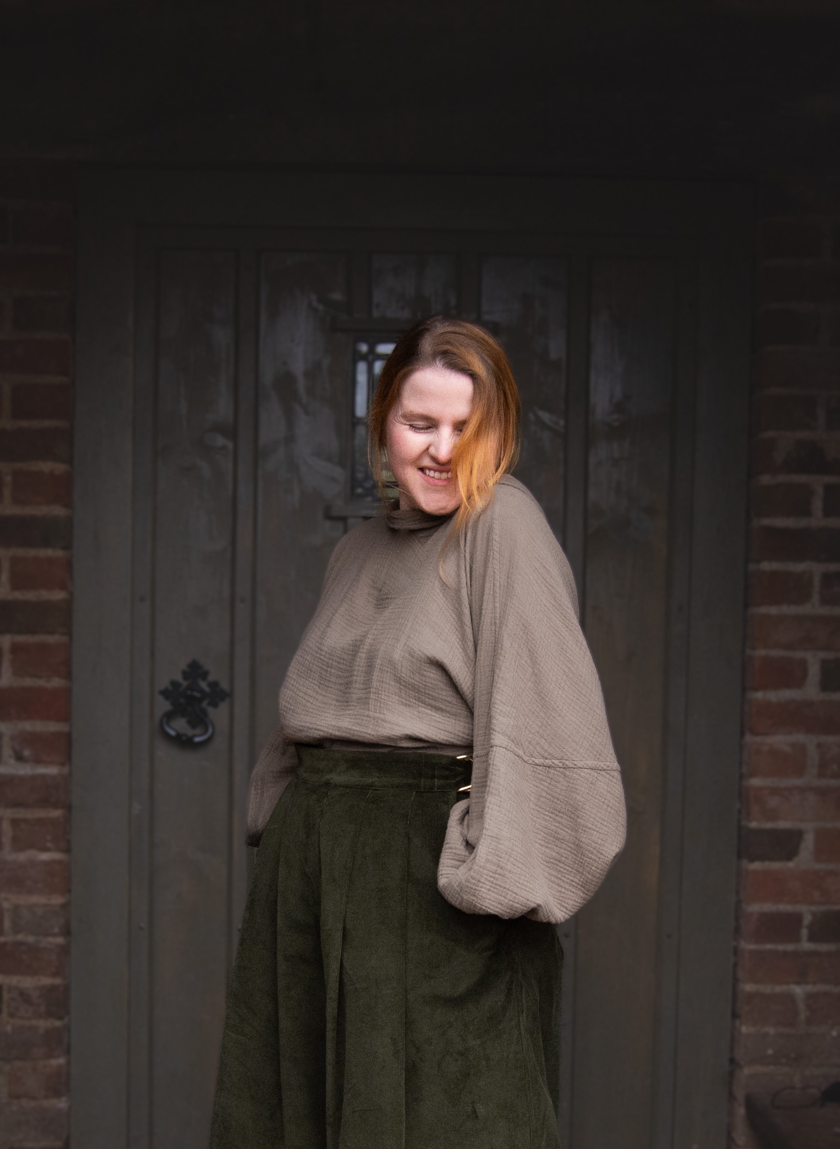 The Solstice Shirt in Mushroom double gauze - House of Flint