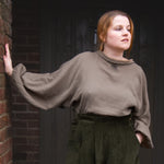 The Solstice Shirt in Mushroom double gauze - House of Flint