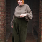 The Margo Trousers in Olive corduroy - House of Flint