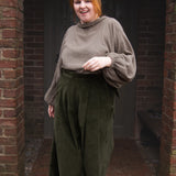 The Margo Trousers in Olive corduroy - House of Flint
