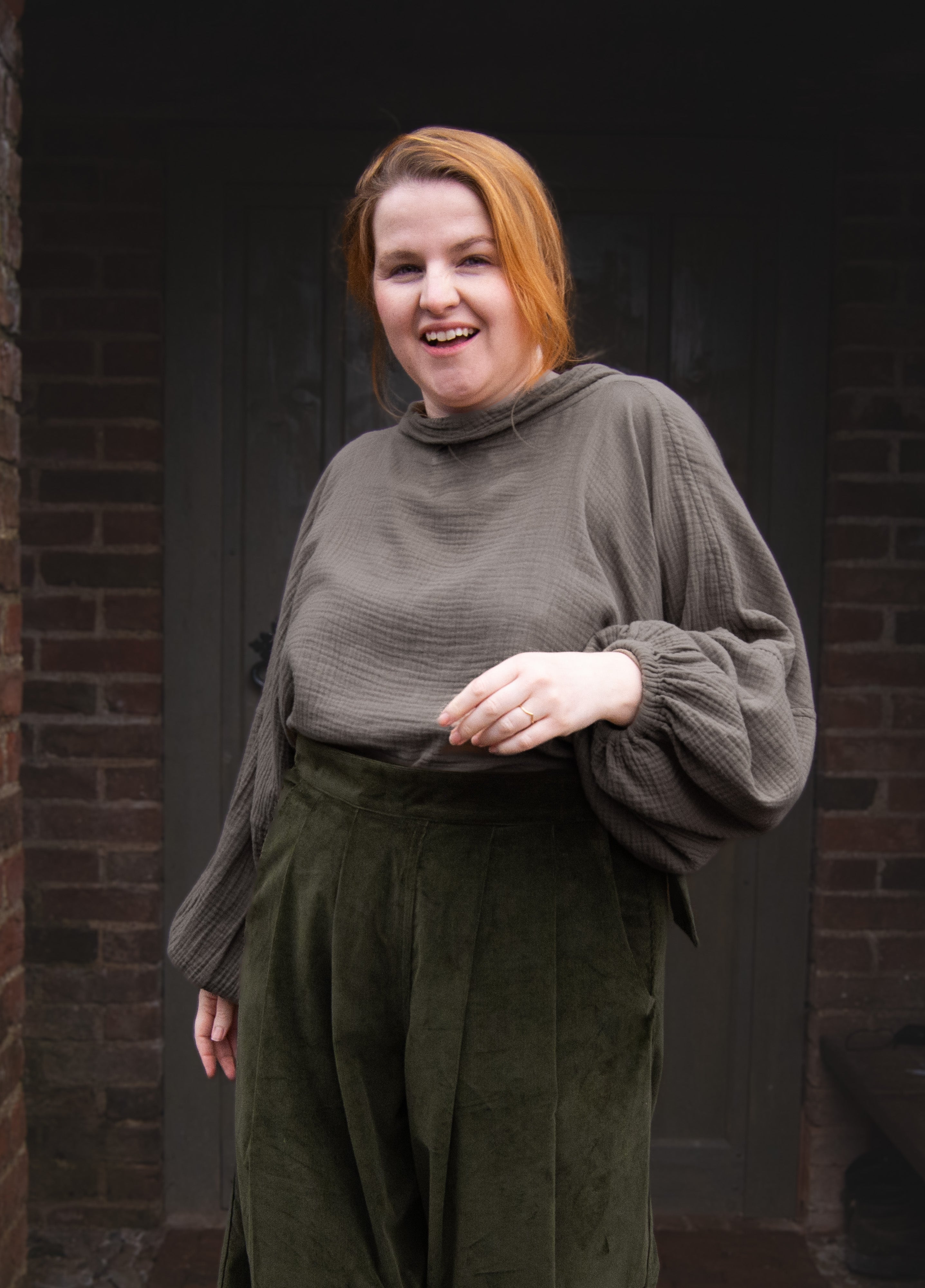 The Solstice Shirt in Mushroom double gauze - House of Flint