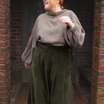 The Margo Trousers in Olive corduroy - House of Flint