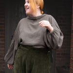 The Solstice Shirt in Mushroom double gauze - House of Flint