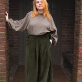 The Margo Trousers in Olive corduroy - House of Flint