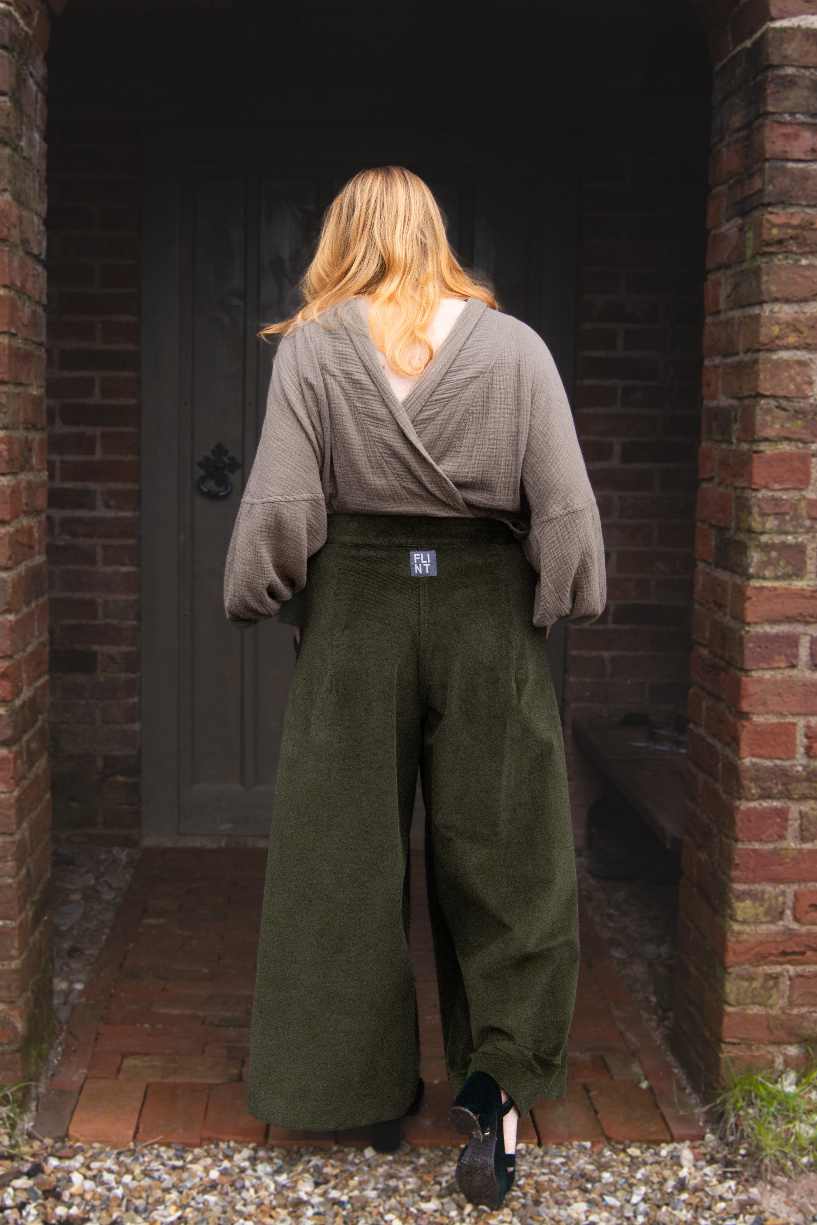 The Margo Trousers in Olive corduroy - House of Flint