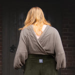 The Solstice Shirt in Mushroom double gauze - House of Flint