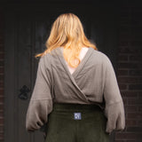 The Solstice Shirt in Mushroom double gauze - House of Flint