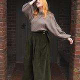 The Margo Trousers in Olive corduroy - House of Flint