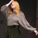 The Solstice Shirt in Mushroom double gauze - House of Flint