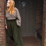 The Margo Trousers in Olive corduroy - House of Flint