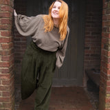 The Margo Trousers in Olive corduroy - House of Flint