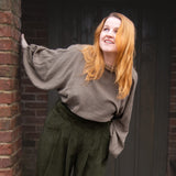 The Solstice Shirt in Mushroom double gauze - House of Flint