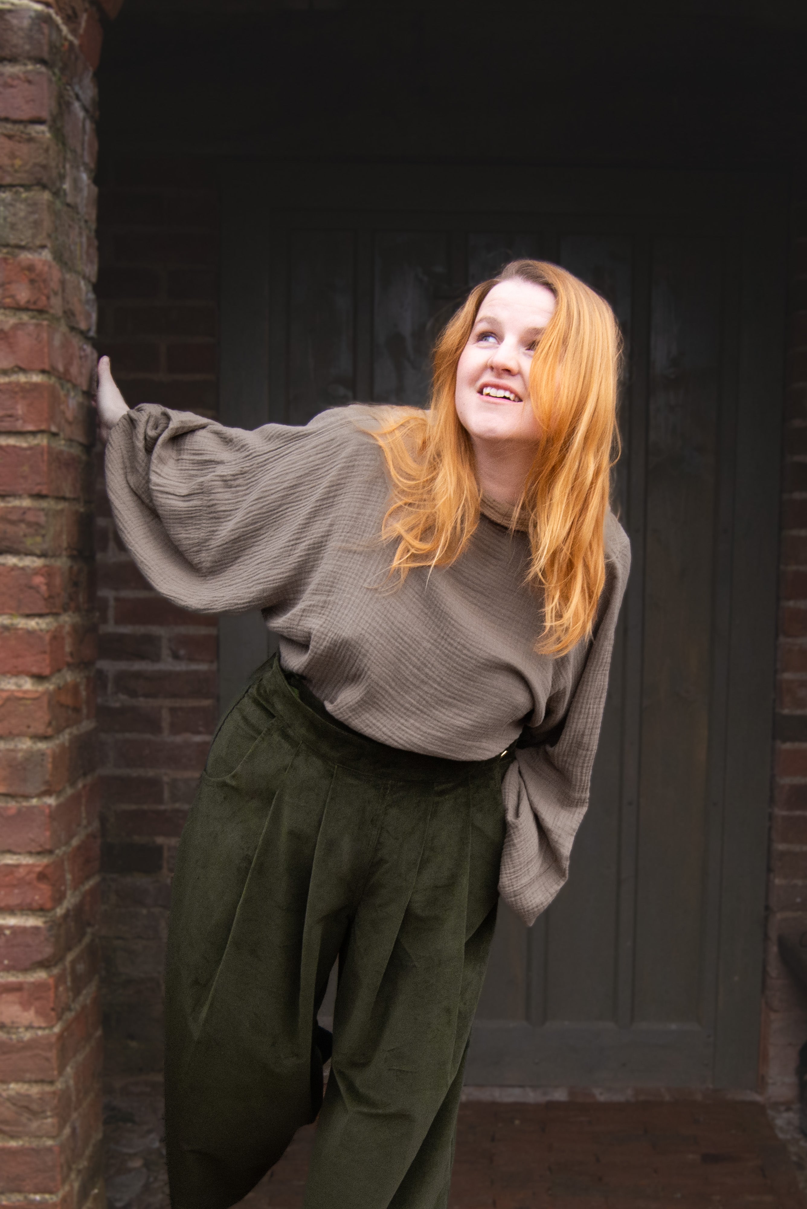 The Solstice Shirt in Mushroom double gauze - House of Flint