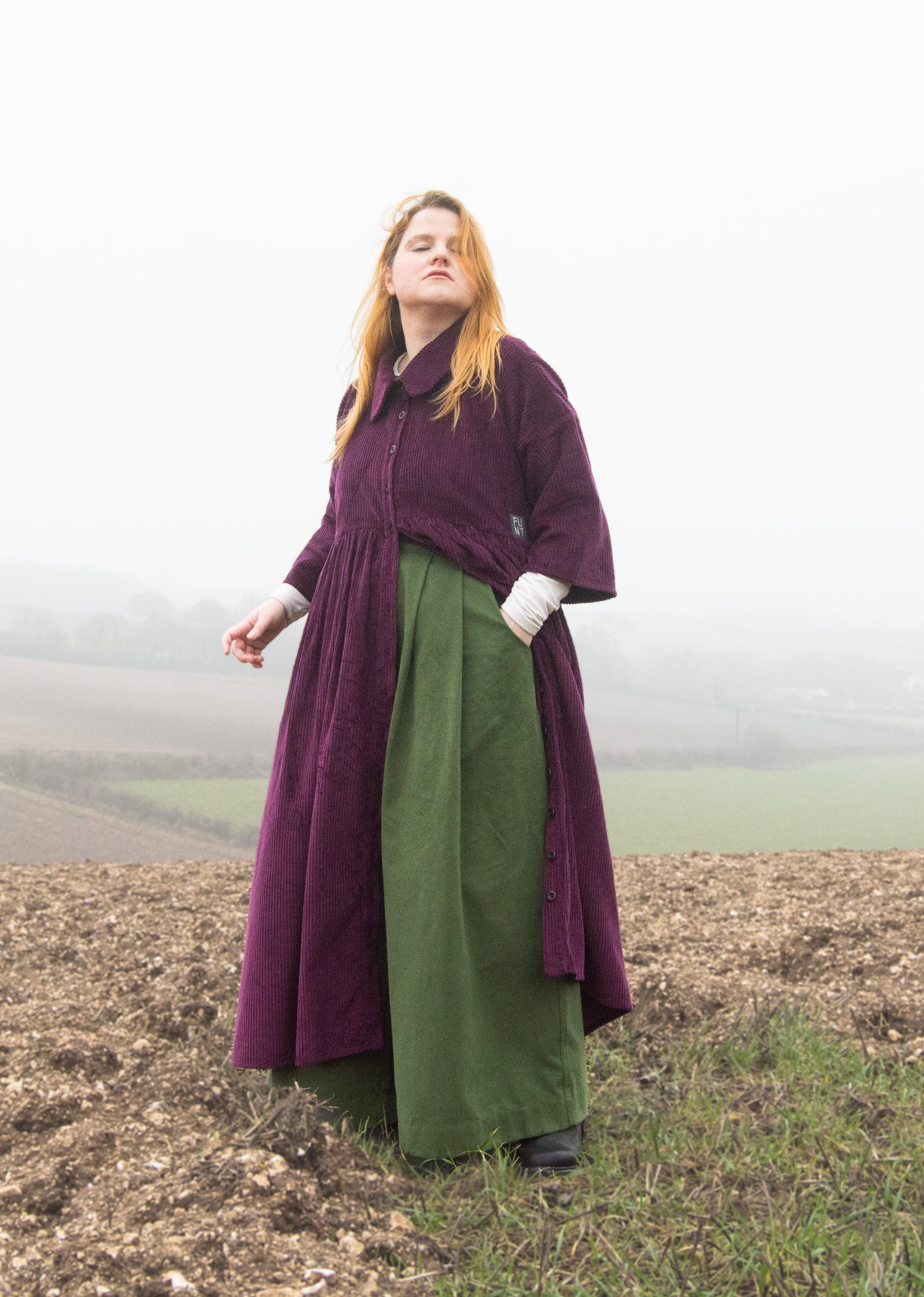 The Margo Trousers in Forest green twill - House of Flint