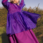 The Everything Tunic in Purple silk organza - House of Flint