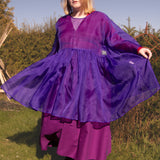 The Everything Tunic in Purple silk organza - House of Flint