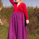 The Oak Skirt - Magenta cotton - House of Flint