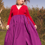 The Oak Skirt - Magenta cotton - House of Flint
