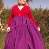 The Oak Skirt - Magenta cotton - House of Flint