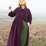 The Hybrid Dress in purple corduroy - House of Flint