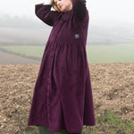 The Hybrid Dress in purple corduroy - House of Flint