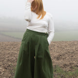 The Margo Trousers in Forest green twill - House of Flint