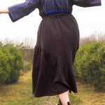 The Gathered Skirt in Cool Browns Cross Stitch Cotton - House of Flint