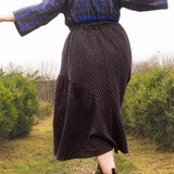 The Gathered Skirt in Cool Browns Cross Stitch Cotton - House of Flint