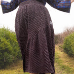 The Gathered Skirt in Cool Browns Cross Stitch Cotton - House of Flint