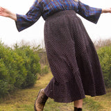 The Gathered Skirt in Cool Browns Cross Stitch Cotton - House of Flint