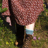 The Joan Dress in Brown Polka