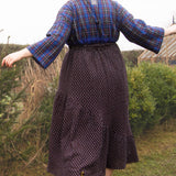The Gathered Skirt in Cool Browns Cross Stitch Cotton - House of Flint
