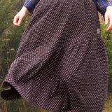 The Gathered Skirt in Cool Browns Cross Stitch Cotton - House of Flint