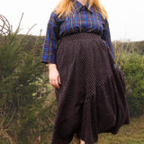 The Gathered Skirt in Cool Browns Cross Stitch Cotton - House of Flint