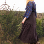 The Gathered Skirt in Cool Browns Cross Stitch Cotton - House of Flint