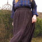 The Gathered Skirt in Cool Browns Cross Stitch Cotton - House of Flint
