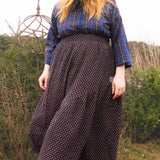 The Gathered Skirt in Cool Browns Cross Stitch Cotton - House of Flint